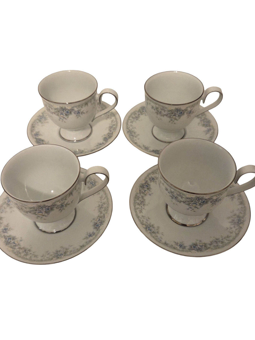 Vintage Noritake Ireland Limerick #3063 Tea Cup & Saucer Set of 8